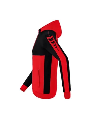 Six Wings Trainingsjacke mit Kapuze - Kinder - rot/schwarz