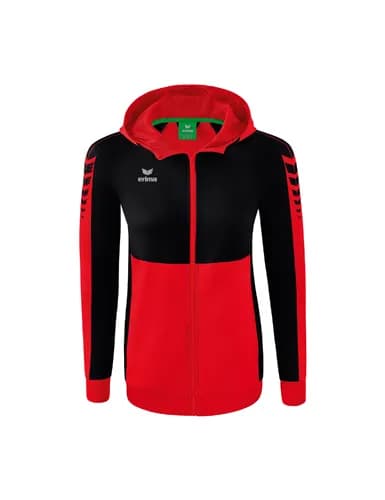 Six Wings Trainingsjacke mit Kapuze - Damen - rot/schwarz