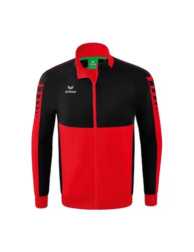 Six Wings Worker Jacke - Kinder - rot/schwarz