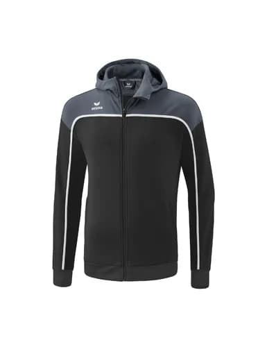 CHANGE by erima Trainingsjacke mit Kapuze - Kinder - black grey/slate grey/weiß