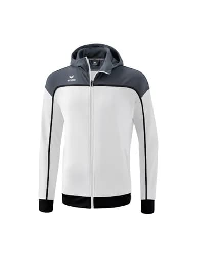 CHANGE by erima Trainingsjacke mit Kapuze - Kinder - weiß/slate grey/schwarz