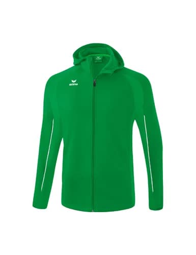 LIGA STAR Trainingsjacke mit Kapuze - Kinder - smaragd/weiß