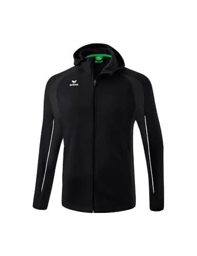 LIGA STAR Trainingsjacke mit Kapuze - Kinder - schwarz/weiß