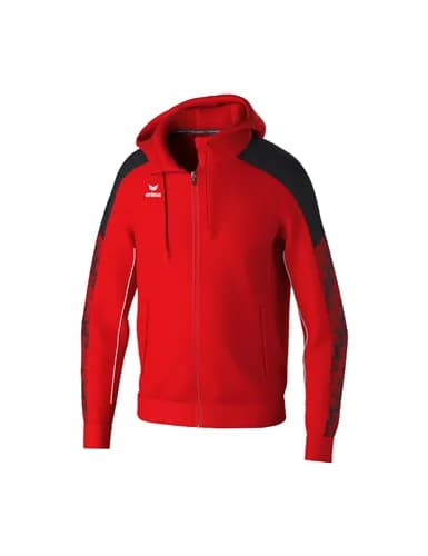 EVO STAR Trainingsjacke mit Kapuze - Kinder - rot/schwarz