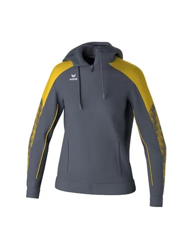 EVO STAR Trainingsjacke mit Kapuze - Damen - slate grey/gelb