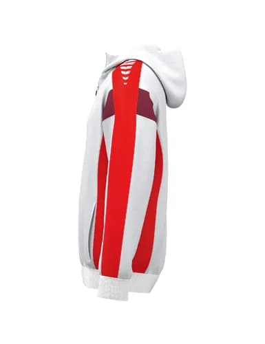CELEBRATE 125 Training Jacket with hood - Kinder - weiß/rot