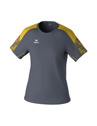 EVO STAR T-Shirt - Damen - slate grey/gelb