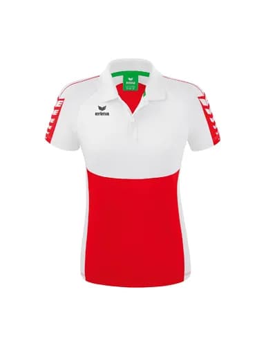 Six Wings Poloshirt - Damen - rot/weiß