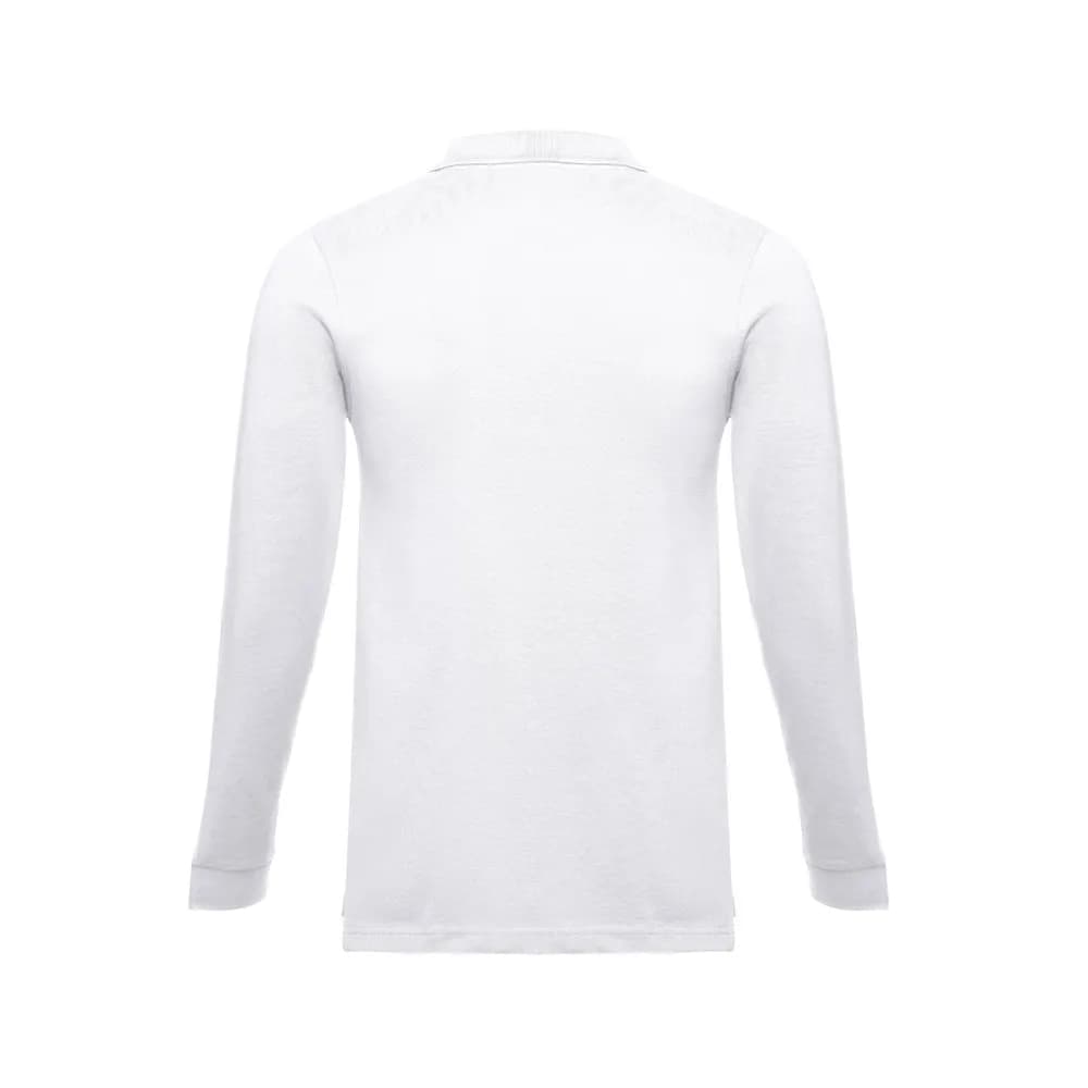 Langarm-Poloshirt aus Baumwolle für Herren - THC BERN WH II - Weiß