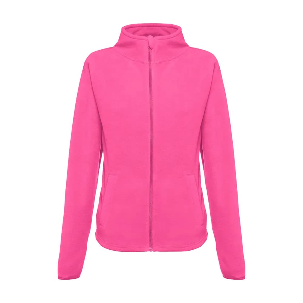 Polarfleecejacke aus Polyester mit Gürtel für Damen - THC HELSINKI WOMEN - Rosa