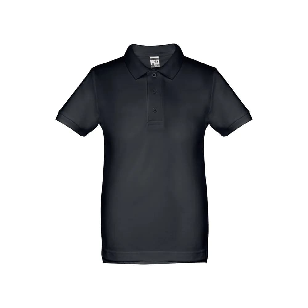 Kurzärmeliges Baumwoll-Poloshirt für Kinder (unisex) - THC ADAM KIDS II - Nachtblau