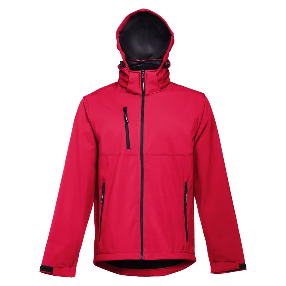 Herren-Softshell-Jacke aus Polyester und Elastan - THC ZAGREB II - Rot