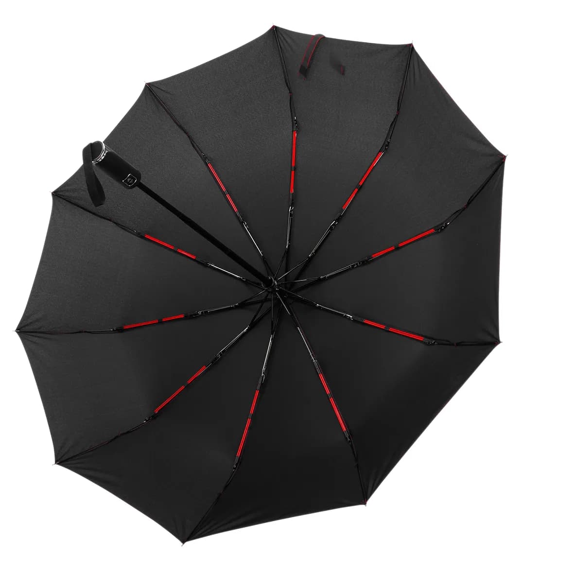 Taschenschirm FIN - schwarz/rot