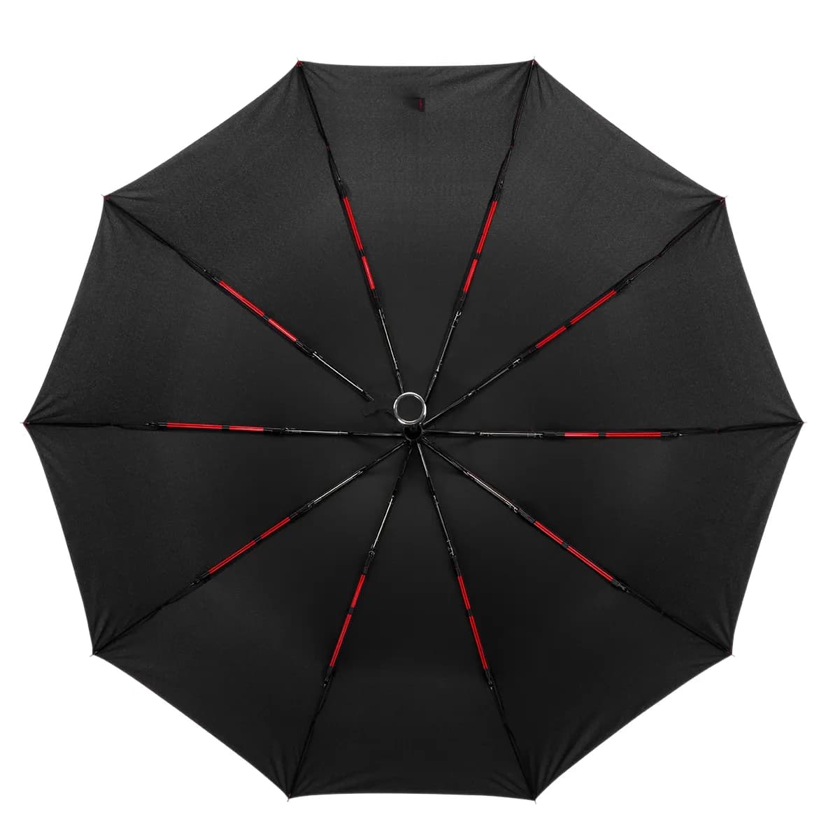 Taschenschirm FIN - schwarz/rot