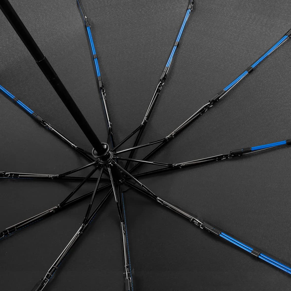 Taschenschirm FIN - schwarz/blau