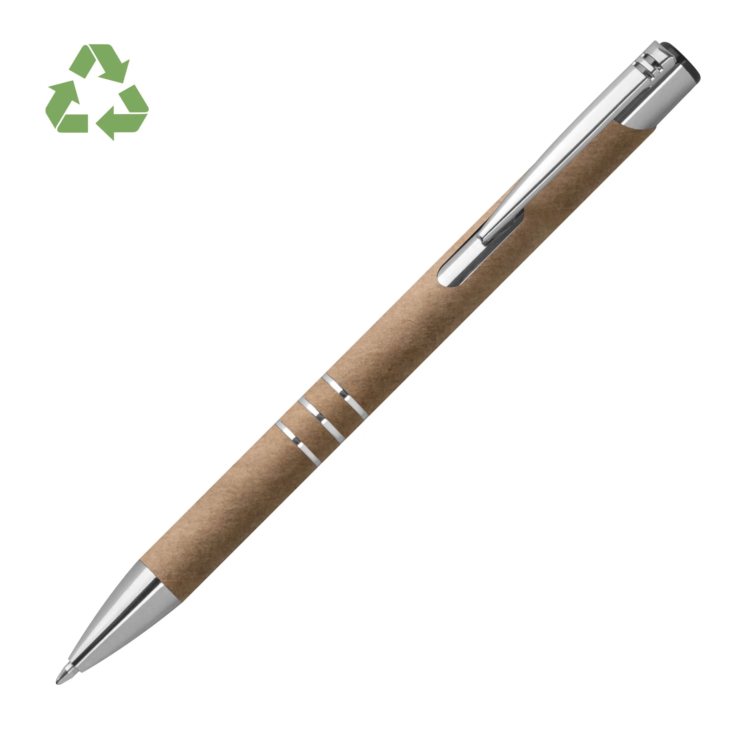 Kugelschreiber aus Papier ILARIA - grau