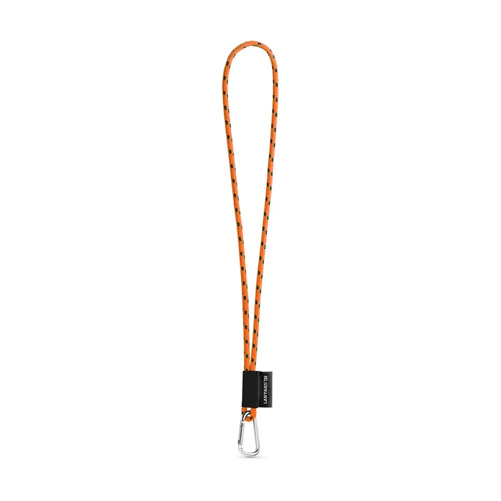 SET Lanyard NAUTIC Long (Ø 5 mm) mit 55 mm D-förmigem Karabiner - Grün Hexachrome