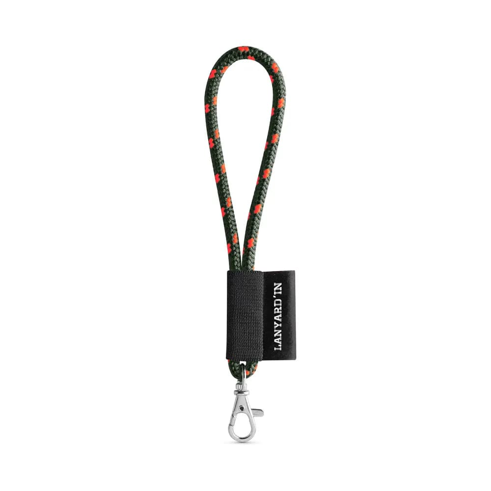 SET Lanyard NAUTIC Short (Ø 5 mm) mit 9 mm Schnapperkarabiner - Nato Grün