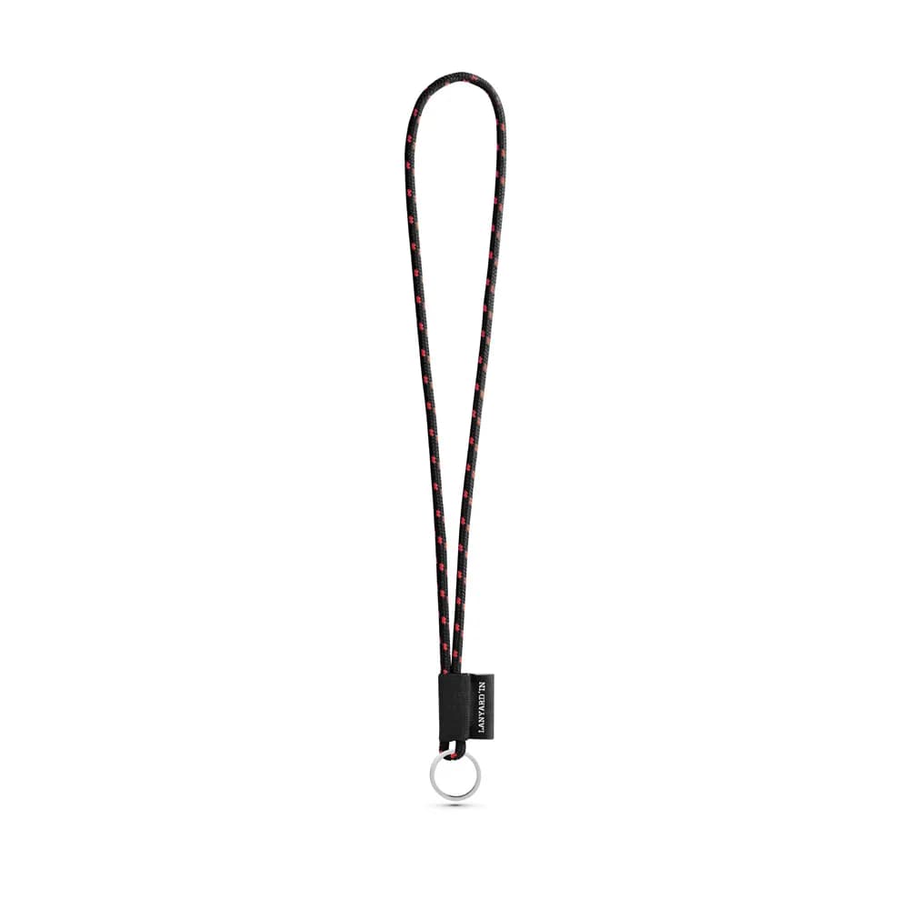 SET Lanyard NAUTIC Lang (Ø 5 mm) mit Ring Ø 32 mm - Schwarz