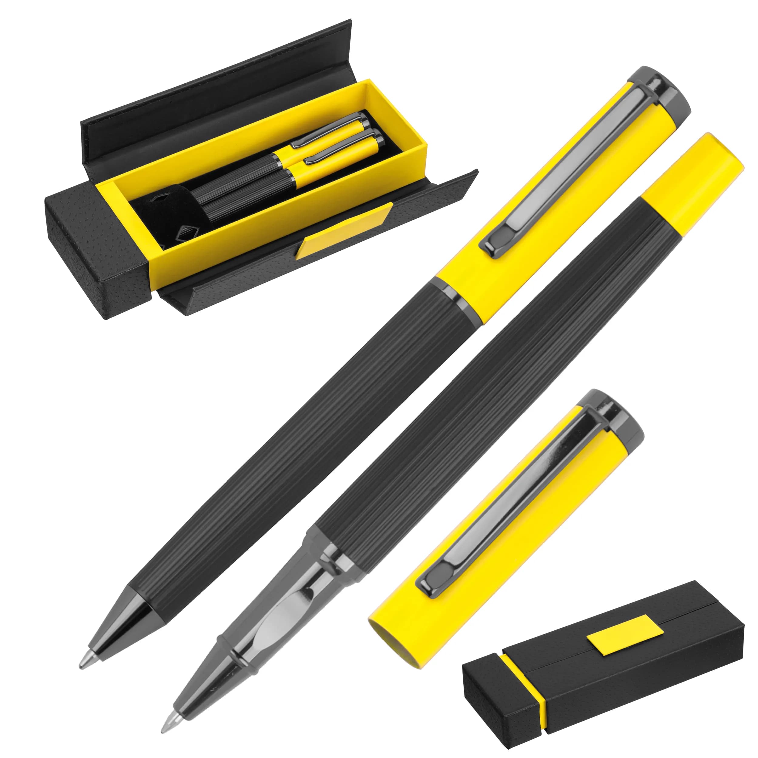 Metall Schreibset REGINALD - gelb