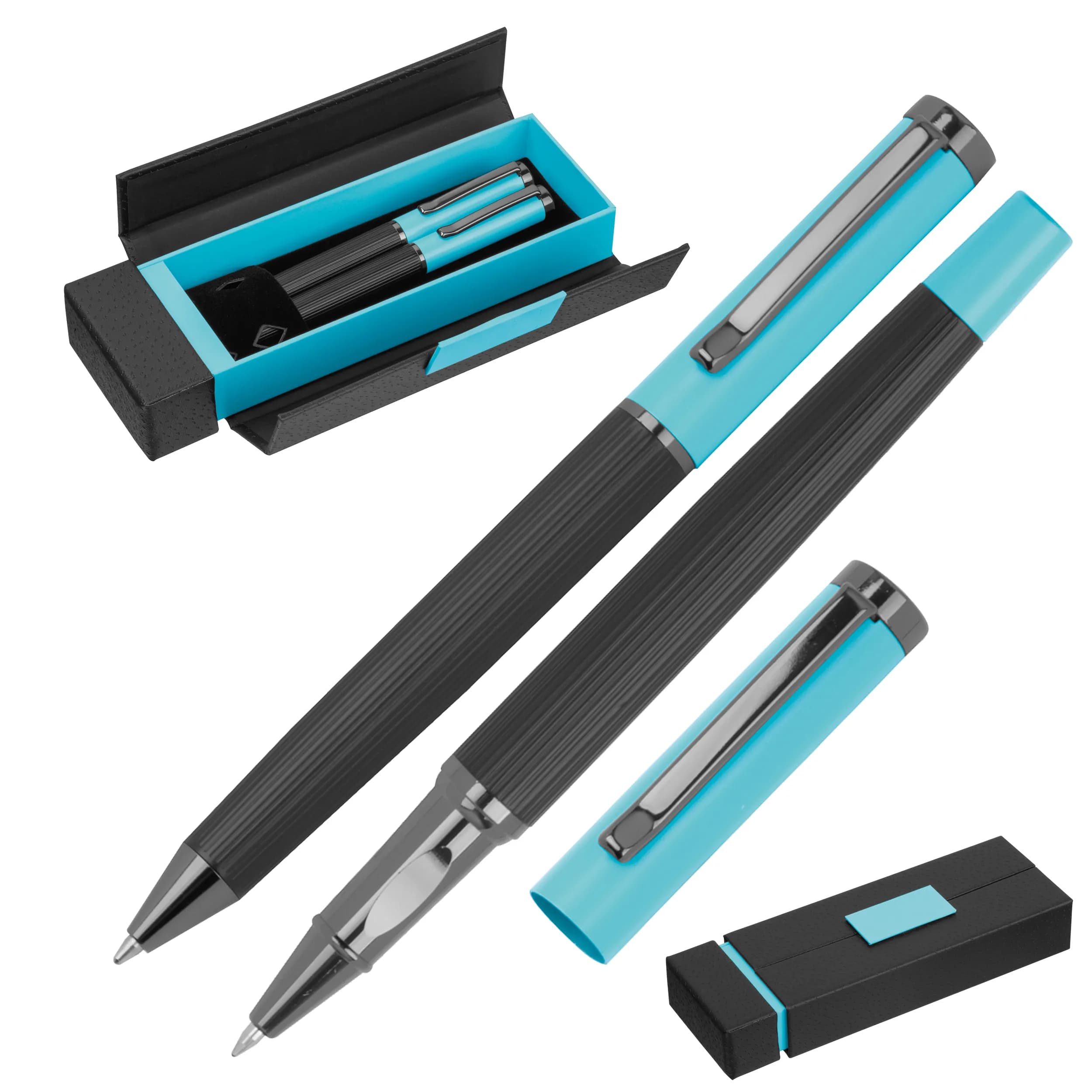 Metall Schreibset REGINALD - hellblau