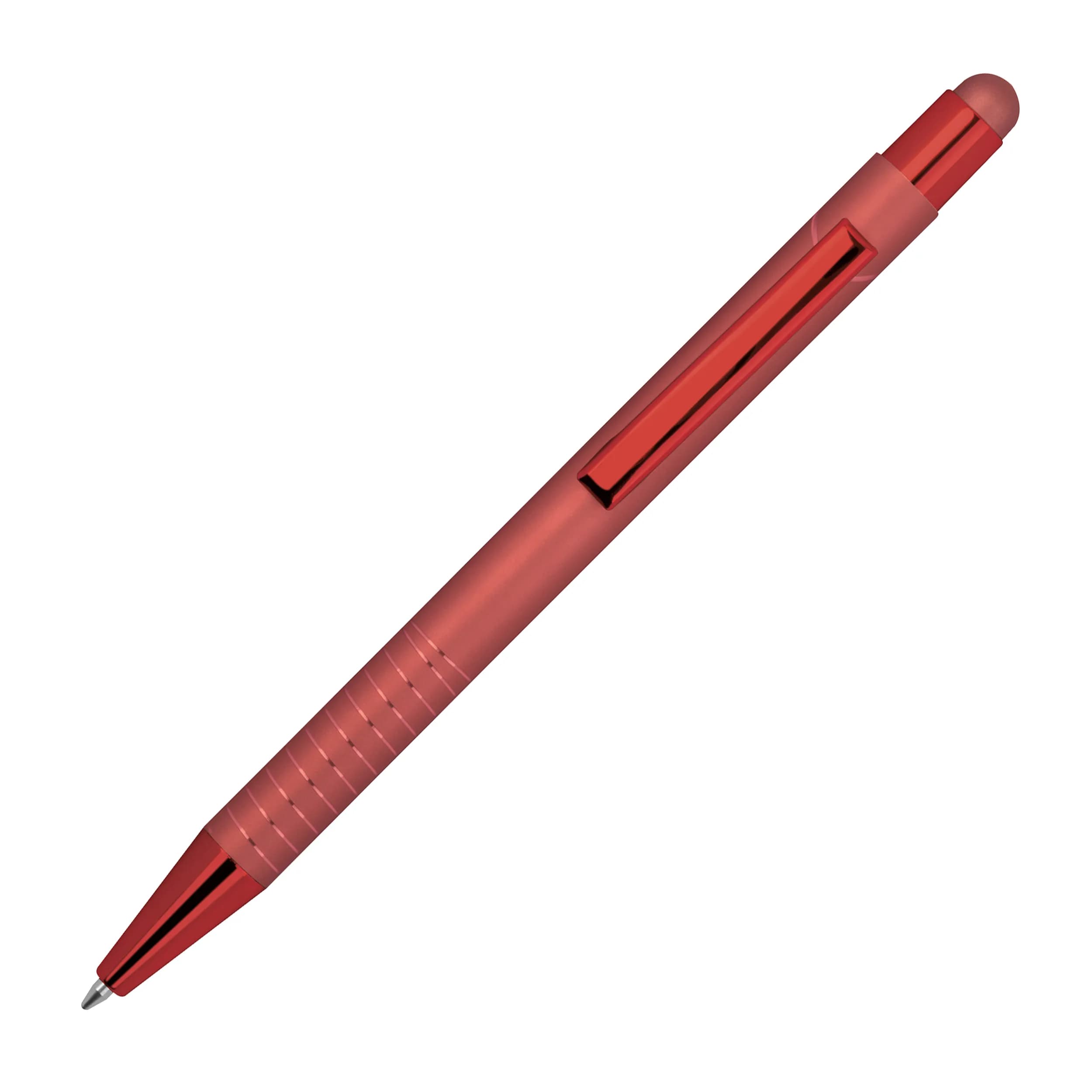 Kugelschreiber mit Touch Pen ANGELO - rot