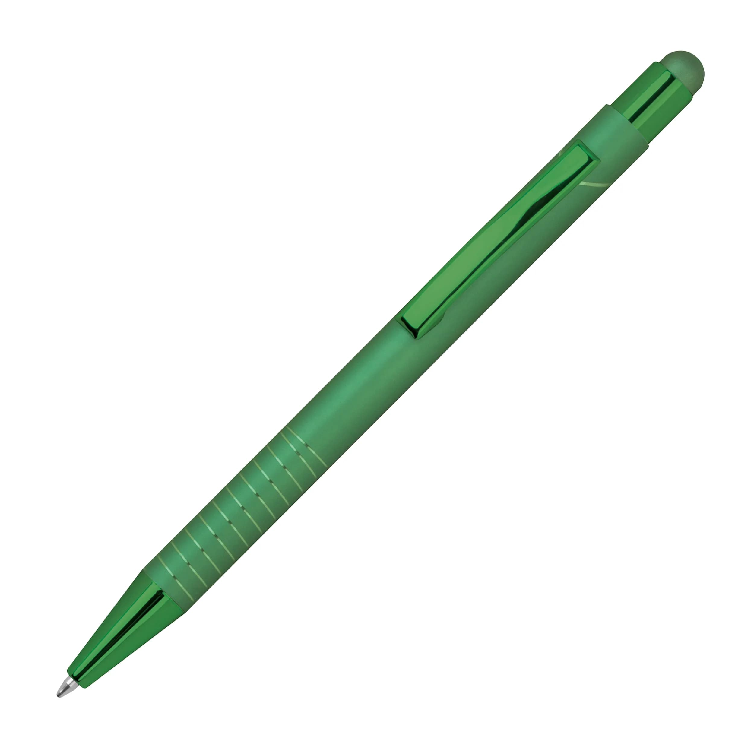 Kugelschreiber mit Touch Pen ANGELO - grün