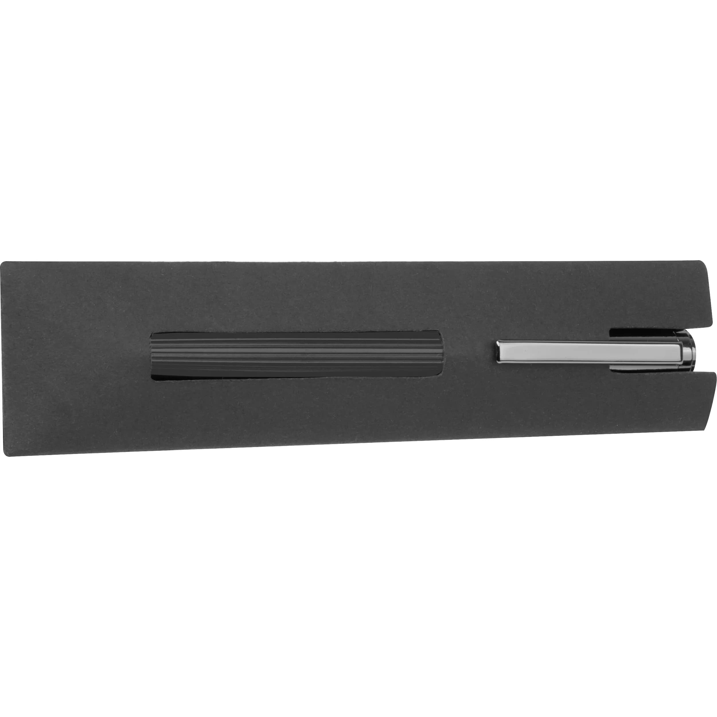 CrisMa Kugelschreiber mit geriffelter Griffzone SIENNA - schwarz