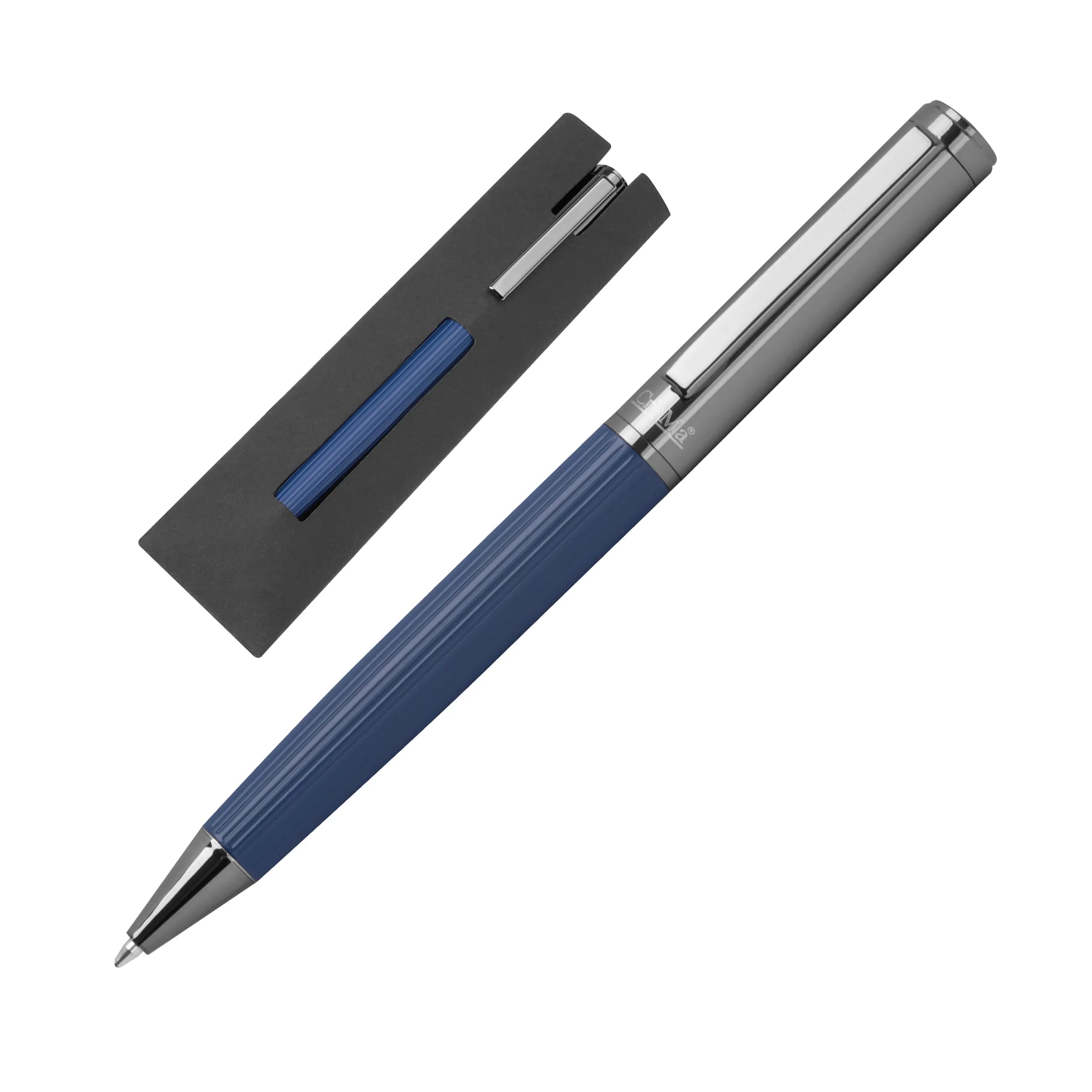 CrisMa Kugelschreiber mit geriffelter Griffzone SIENNA - dunkelblau