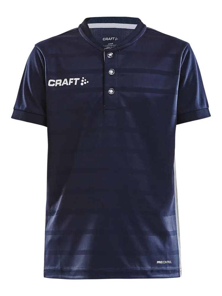 Pro Control Button Jersey Jr - Navy/White