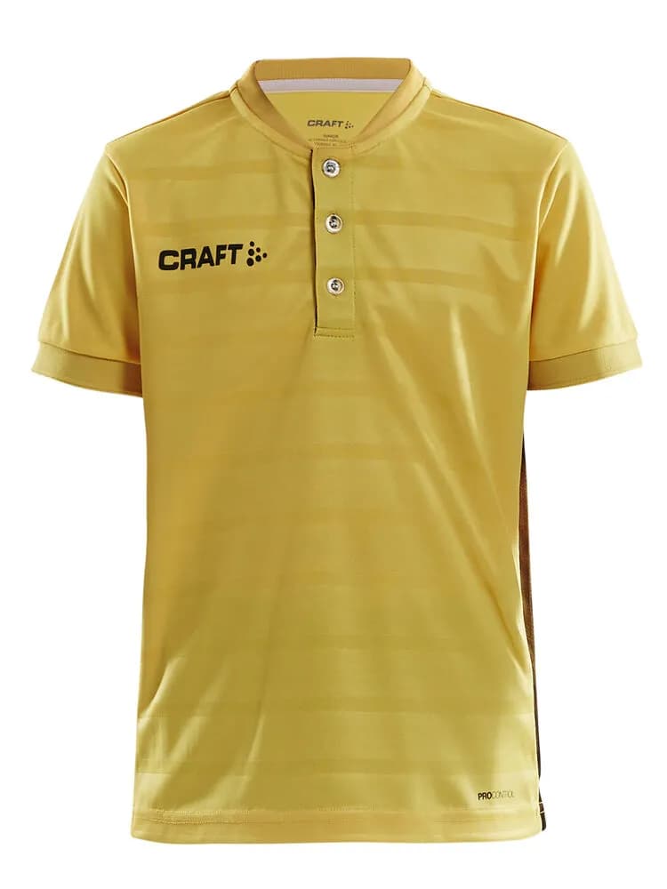 Pro Control Button Jersey Jr - Sweden Yellow/Black