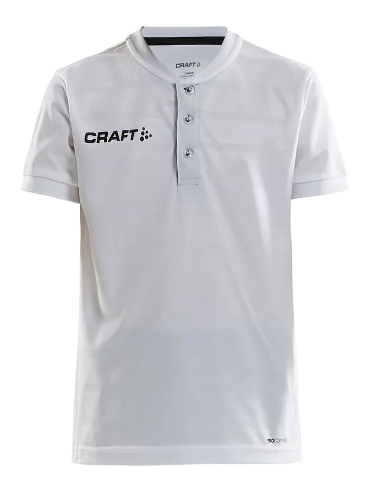 Pro Control Button Jersey Jr - White/Black