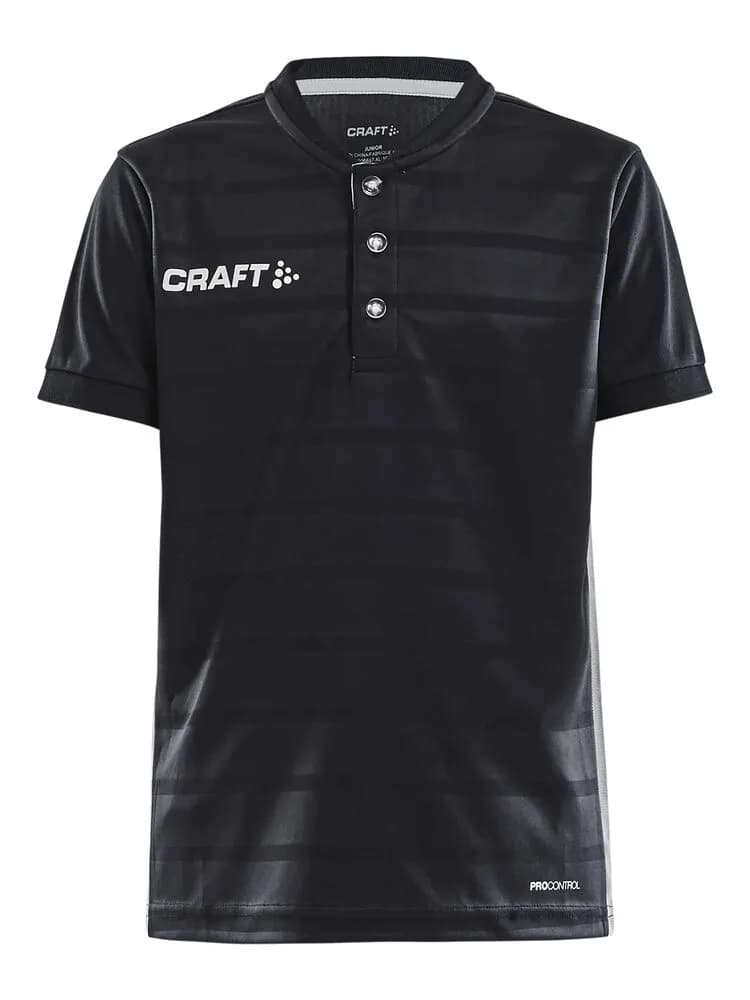 Pro Control Button Jersey Jr - Black/White