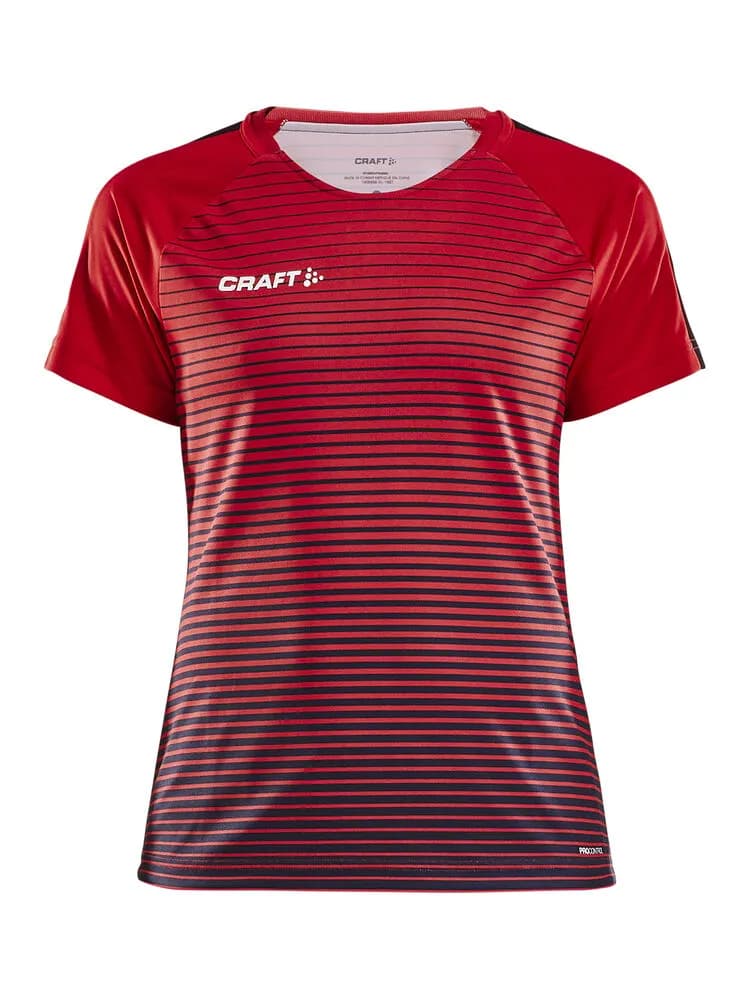 Pro Control Stripe Jersey W - Bright Red/Navy