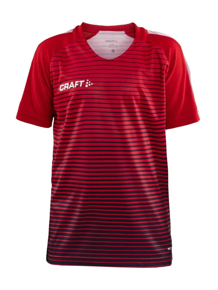 Pro Control Stripe Jersey Jr - Bright Red/Navy