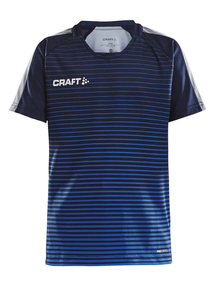 Pro Control Stripe Jersey Jr - Navy/Club Cobolt