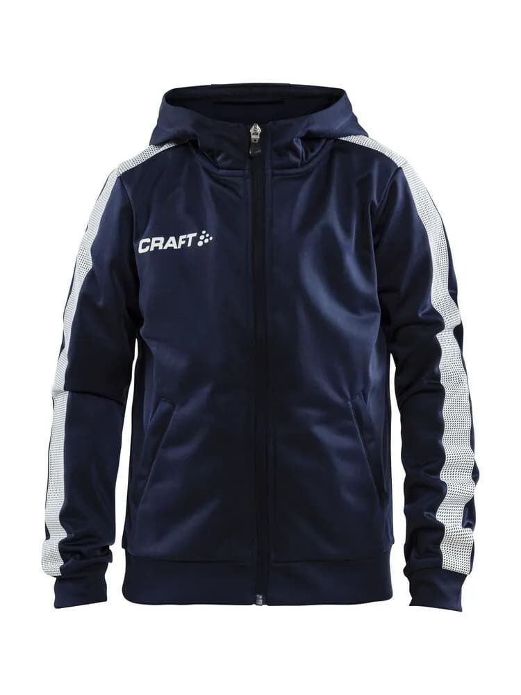 Pro Control Hood Jacket Jr - Navy/White