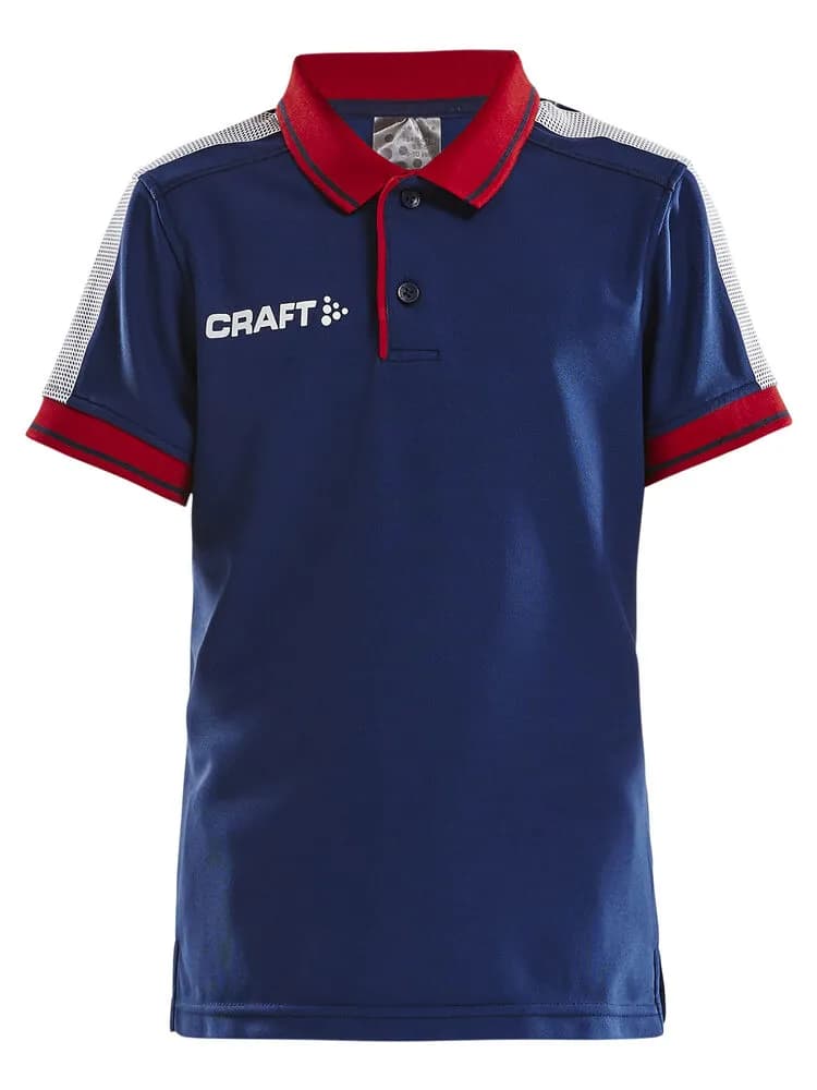 Pro Control Poloshirt Jr - Navy/Bright Red