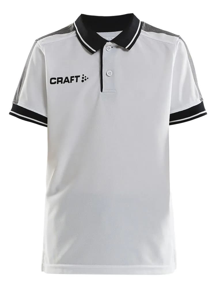 Pro Control Poloshirt Jr - White/Black