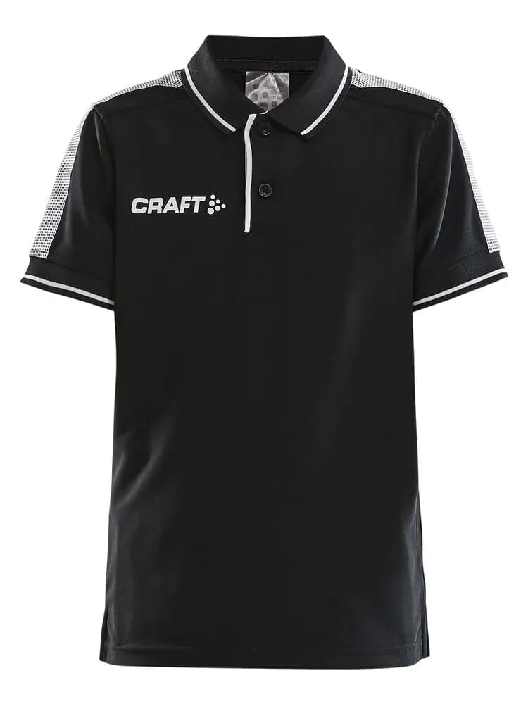 Pro Control Poloshirt Jr - Black/White
