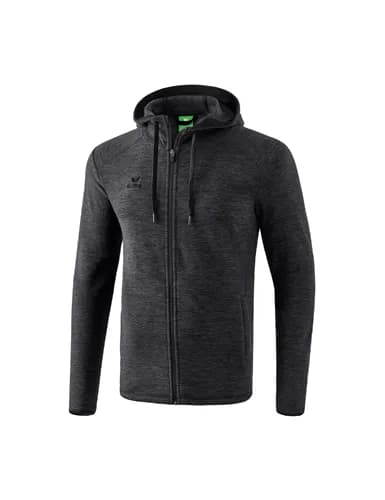 Fleecejacke - Kinder - schwarz melange