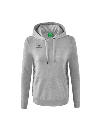 Essential Team Kapuzensweat - Damen - hellgrau melange/slate grey