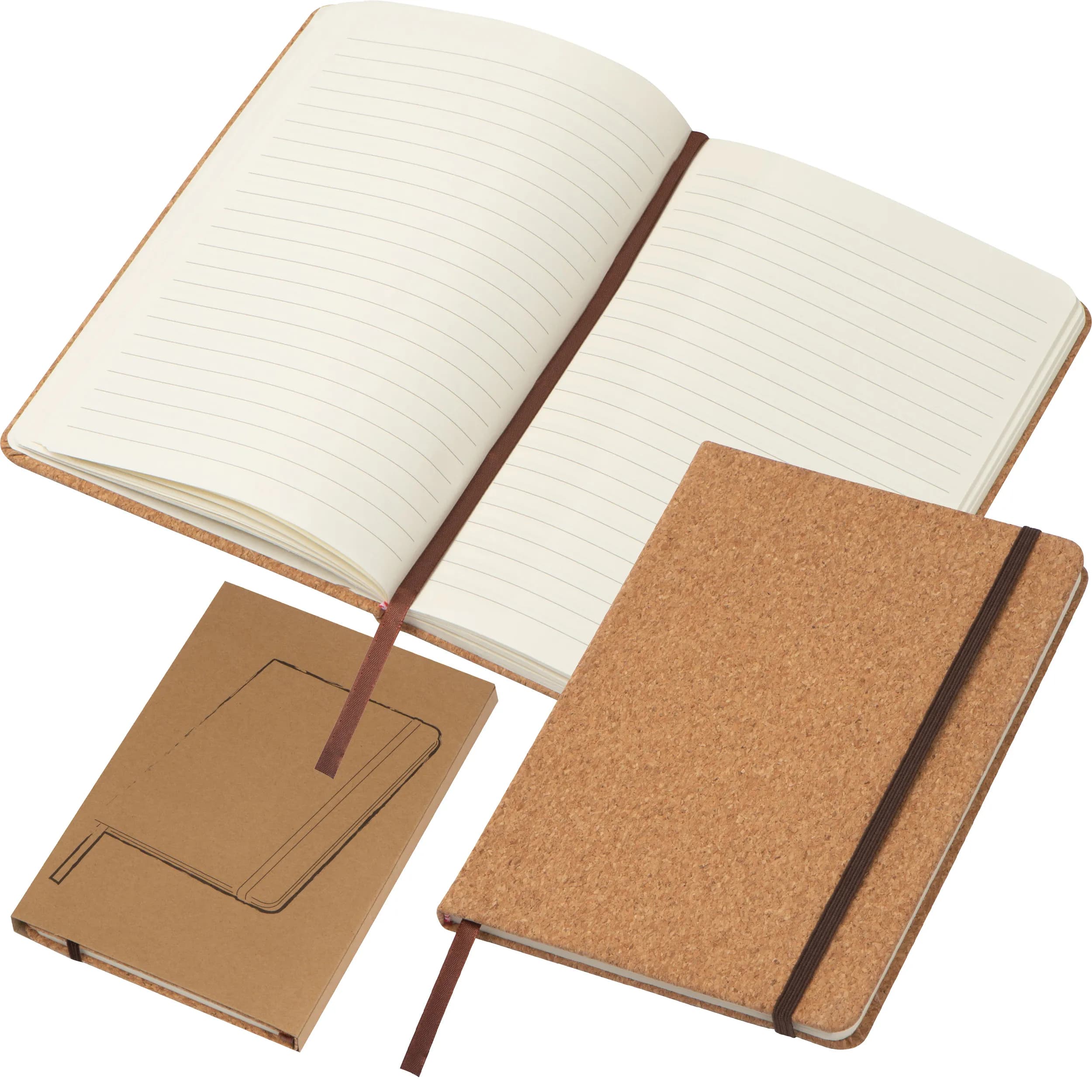 A5 Notizbuch mit Korkeinband JACKSON - beige