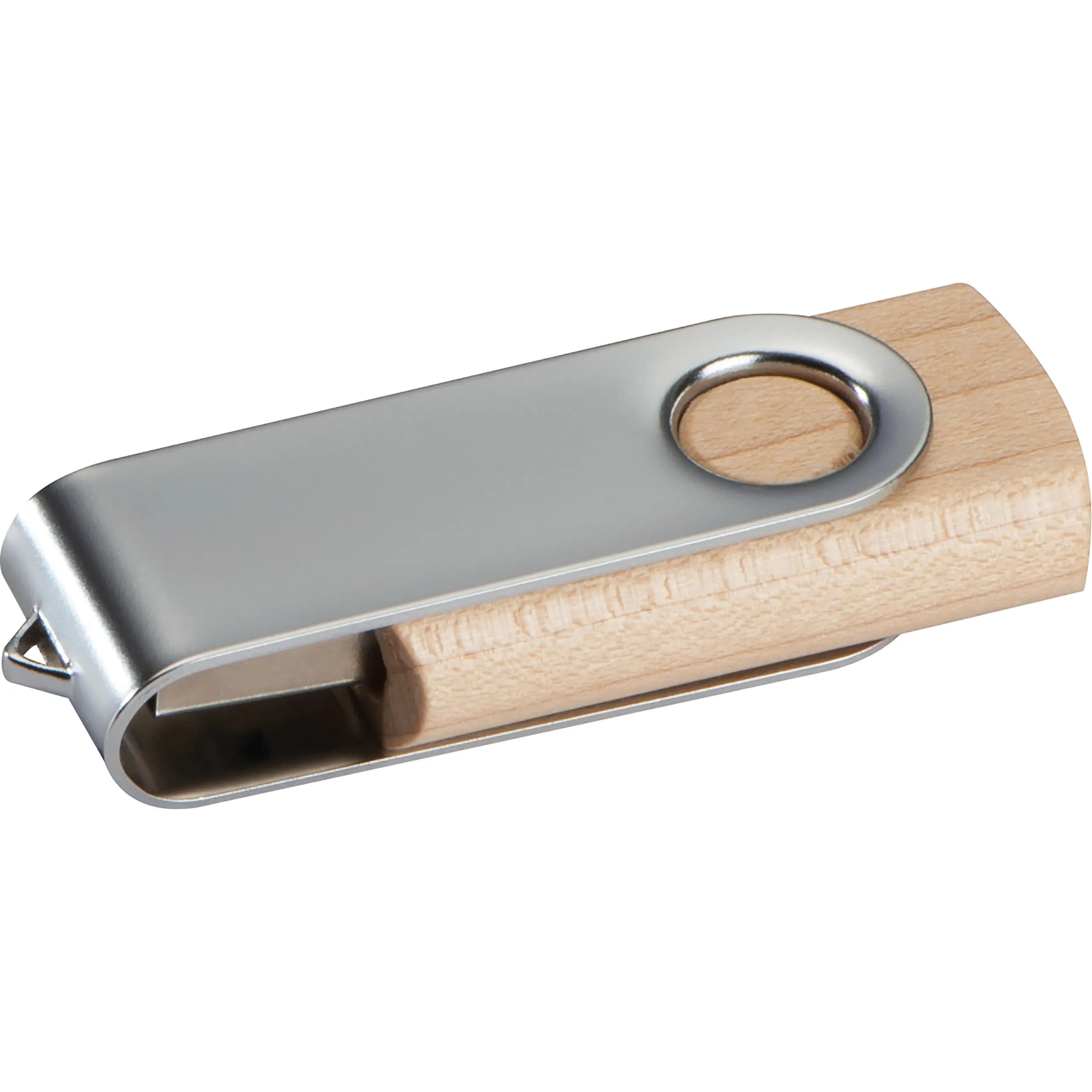 USB Stick aus hellem Holz 4GB KLAUDIA - braun