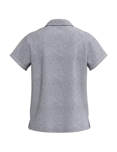 TS Poloshirt - Damen - grau melange
