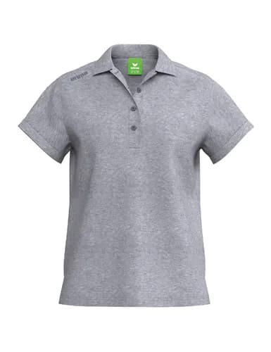 TS Poloshirt - Damen - grau melange