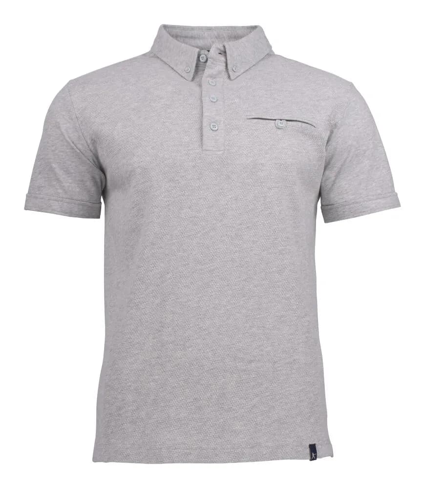Shellden Polo Pique Herren - asche