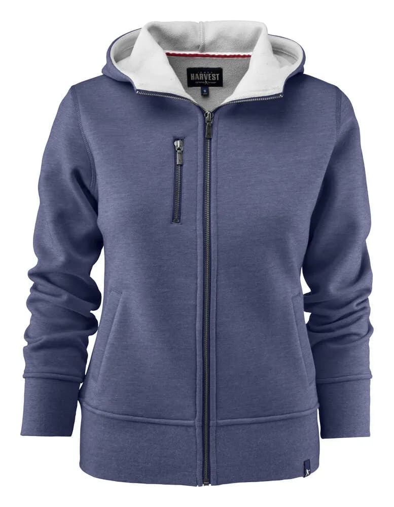 Parkwick  Pullover mit Reißverschluss Damen - Dunkelblau Meliert