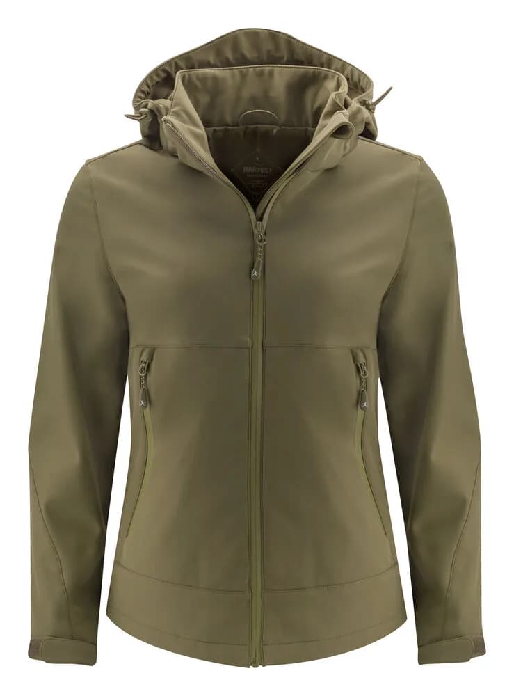 Lodgetown Softshell Jacke Damen - Moosgrün