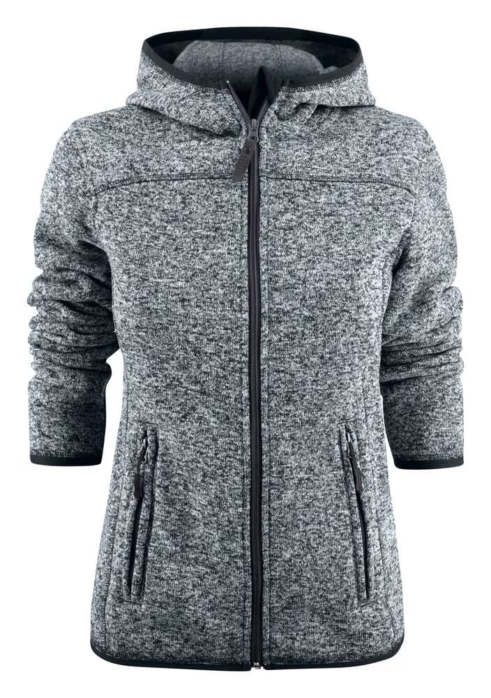 Santa Ana Fleecejacke Damen - Anthrazit Meliert